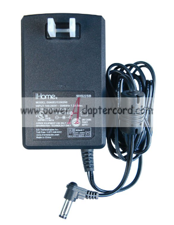 NEW iHome 9IH522SB S040EU1200250 12V DC 2500mA Power Supply Cord